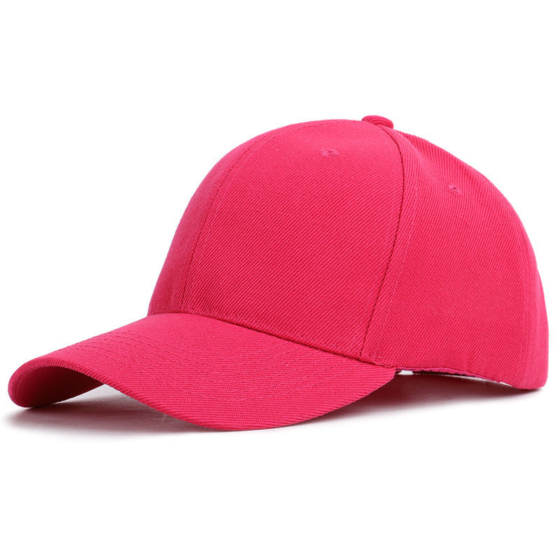 Candy Color Outdoor Casual Solid Color Peaked Baseball Cap