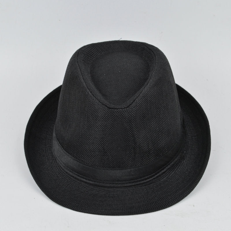 Manufacturers Supply Jazz Hat British Style Cotton And Linen Solid Color Top Hat